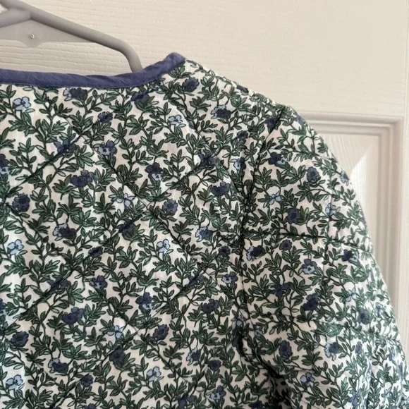 Sergent Major Girls Size 5/6 Quilted Ditsy Floral Barn Jacket Snaps Spring Coat - Picture 14 of 14